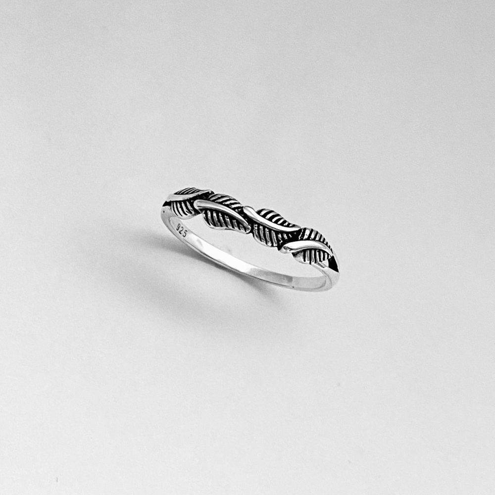 Sterling Silver Little Four Leaf Ring, Silver Rings, Tree of Life, Leaves, Trees